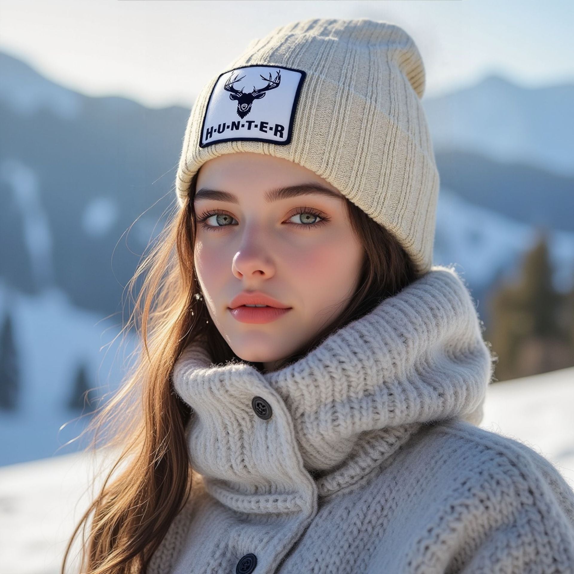 Gorro Beanie SM Tejido Con Parche Urbano